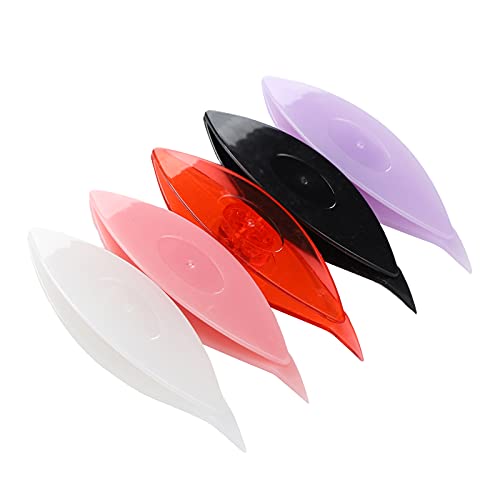 Zerodis Plastiktransportsets für Einfache und Farbenfrohe Tats Zum Manuellen Nähen (12037 Schwarz, Weiß, Rot, Fruchtrosa, Obst lila) von Zerodis