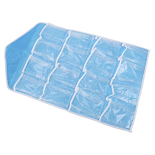 Zerodis Polyester Hanging Regale Tasche, 16 Taschen Wandschrank Hängeorganisatoren, Geeignet für das Wohnzimmer Im Schlafzimmer, mit Wasserdicht (Blue) von Zerodis