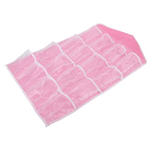 Zerodis Polyester Hanging Regale Tasche, 16 Taschen Wandschrank Hängeorganisatoren, Geeignet für das Wohnzimmer Im Schlafzimmer, mit Wasserdicht (PINK) von Zerodis