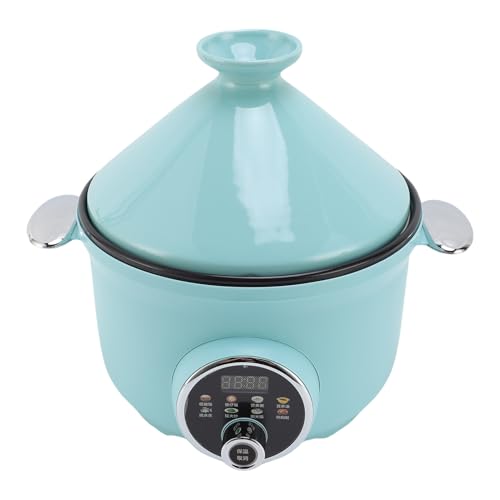 Zerodis Pot Tagines Non -Stick Inner Innen Pot Edelstahl Korb Vorspeise Tajine -Stil mit DOME Abdeckung Taken Servierschale 3,2 Liter Kapazität Smart Schnellkochkocher Tagine (EU -Stecker 220 V) von Zerodis