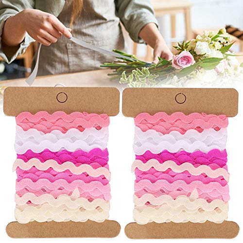 Zerodis Praktisch Farbenfrohes Bandpaket für DO -ing -selbst handgefertigte Kreationen und Nähprojekte 8 Mm für Geschenkbrader oder Heimdesign [2 PCs] (9) von Zerodis