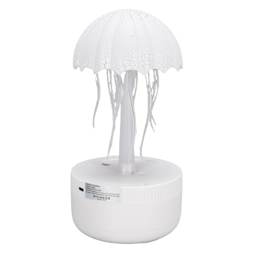 Zerodis Qualle Lampe Luftbefeuchter Diffusor Automatische Leistung von Großer Kapazität Nachtlicht für Heimschlafzimmer (YELLOW) von Zerodis