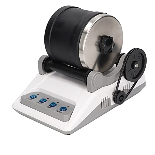 Zerodis Rock Tumbler Kit, Digitaler Timer Rockpolierer mit Rauen Edelsteinen Poliergits für Erwachsene Kinder DIY 100-240V (EU-Stecker) von Zerodis