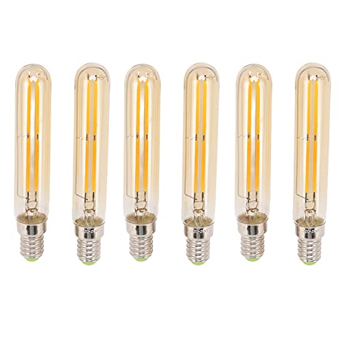 Zerodis Röhrenlampen Set, Röhrenlampe Sanfte Beleuchtung Glas E14 2300K für Zuhause (Gold) von Zerodis