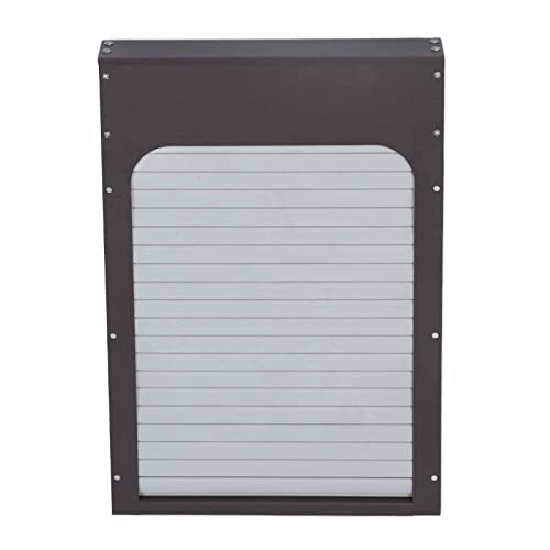 Zerodis Rollende Vorhang Hähnchenschocktür mit Timer - Automatischer Türöffner für Hühner - Eisenplatte Metall Solarpanel Futter von Zerodis