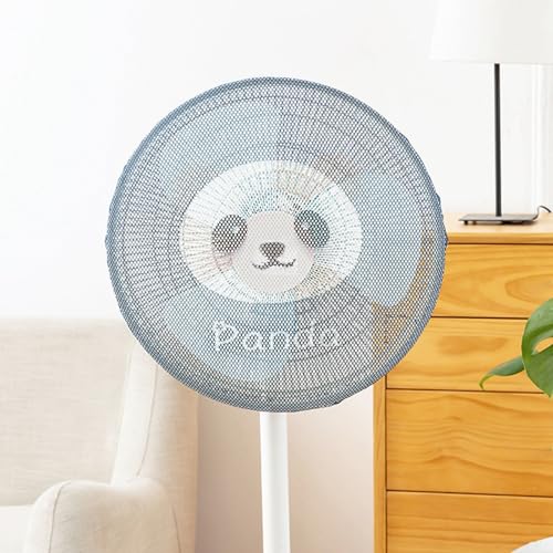 Zerodis Runde Electric Lüfter Sicherheitsnetzabdeckung - Leichter und Waschbarer Schutz - Funktioneller Schutz für Passt zu den Meisten Fans (PANDA S) von Zerodis