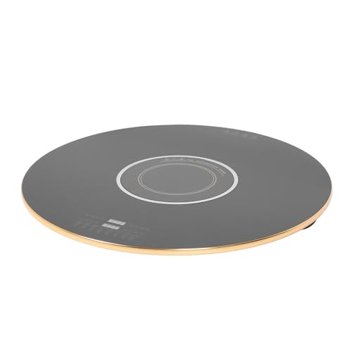 Zerodis Runde Form Großer Rotierender Serverheizungsplatte 14 Wärmefunktionen für Catering -Ereignisse (EU-Stecker 70 cm) von Zerodis