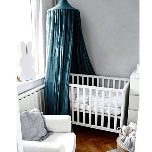 Zerodis Runde Kuppel hängen Babybett Bett Moskitonetz Baldachin Vorhang für Baby Kid Home Decor(Dunkelgrün) von Zerodis