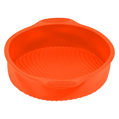Zerodis Runde Runde Kuchen-Pfanne Backpfanne, Einfach zu Bedienen und Sauber und Hochwertiges Silikonmaterial, Ideal Zum Backen zu Hause, 9 Inin-Größe für Unterschiedliche Backbedürfnisse (ORANGE) Zerodis Runde Runde Kuchen-Pfanne Backpfanne, Einfach zu Bedienen und Sauber und Hochwertiges Silikonmaterial, Ideal Zum Backen zu Hause, 9 Inin-Größe für Unterschiedliche Backbedürfnisse (ORANGE) von Zerodis