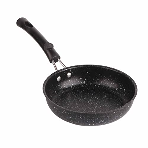 Zerodis Schnell Sogar Leitung Edelstahl Frittierpfanne Gesunde ölfreie Kochpfanne für die Familie - Leicht zu Reinigen (16 cm) von Zerodis