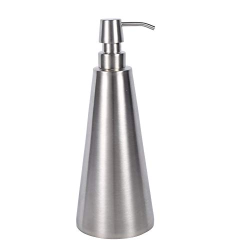 Seifenspender für Shampoo Flüssigseife Pumpe Dispenser Küche Badezimmer 304 Edelstahl Kegel 800ml von Zerodis