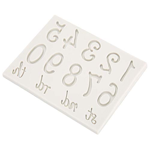 Zerodis Silikonform Nummer und Buchstabe Design für Kerzen, Desserts und Seife - Sicheres und Langlebiges Material von Zerodis
