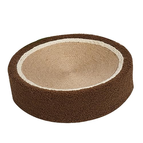 Zerodis Sisal Cat Scratch Bowl Gat Spielzeugversorgung für den Betrieb für Katzenliebhaber von Zerodis