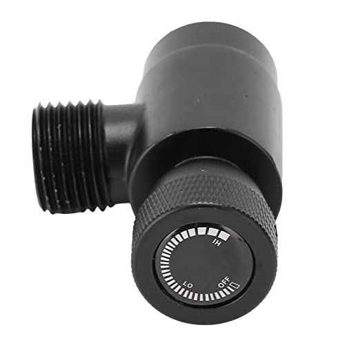 Zerodis Soda-Ventil CO2-Zylinder Nachfülladapter Integrierter ASA CGA320-Anschluss Aluminiumlegierung Schwarz CO2-Zylinderanschlüsse von Zerodis