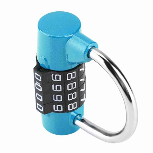 Zerodis Sperren Zubehör Sperren Neu Setzbare Veränderbare Einstellbare Code Zinklegierung Passwort Sperrgepäck Lockers Toolboxen mit 10000 Kombinationen Chromplattierter Haken 4 -Ziffer -Kombination von Zerodis