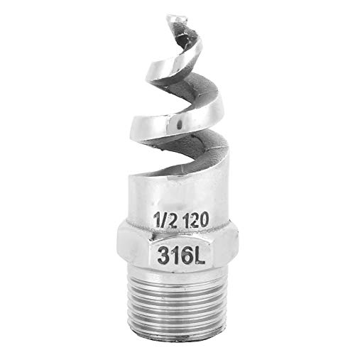 Zerodis Spiraldüse, Männlicher Gewinde aus Rostfreiem Stahl Anti Clogging Compact Hohl- oder Festkegel (G1/2 DN15) von Zerodis