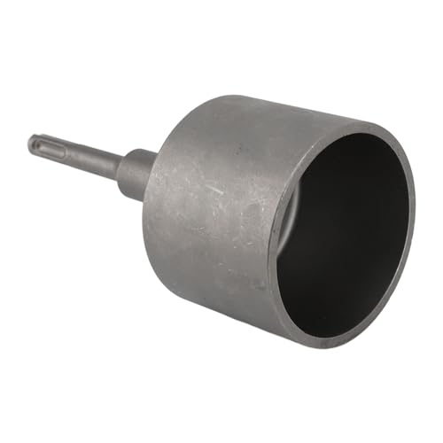 Zerodis Stahlmaterial Geschmiedetes Stangenmaterial, Dicker Metallwand für Sicherheit, Breite Kompatibilität mit SDS Plus, Ideal Zum Fahren auf Erdstangen und Verstärkung (65 mm) von Zerodis