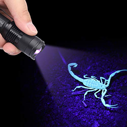Zerodis Taschenlampen, Violette Taschenlampe, 395/365 Nm Schwarzlicht-Taschenlampe, Tragbarer -Lichtdetektor für Unsichtbare Tintenstifte, Hunde, Katzen, Haustiere, Urinflecken, Mini-Geraderöhre für von Zerodis