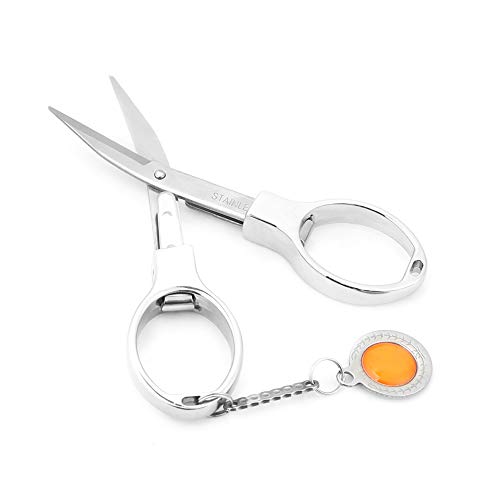 Zerodis Taschenschere in Haltbarer Edelstahl für Hängende Dekoration, Faltbare Schere für Fische, 3,7 * 2 Zoll Silber Zerodis Taschenschere in Haltbarer Edelstahl für Hängende Dekoration, Faltbare Schere für Fische, 3,7 * 2 Zoll Silber von Zerodis