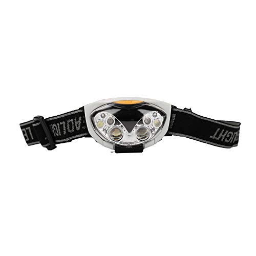 Zerodis Tragbare Taschenlampe, 6 LED-Stirnlampe mit Riemen für Camping im Freien für Nachtbeleuchtung von Zerodis
