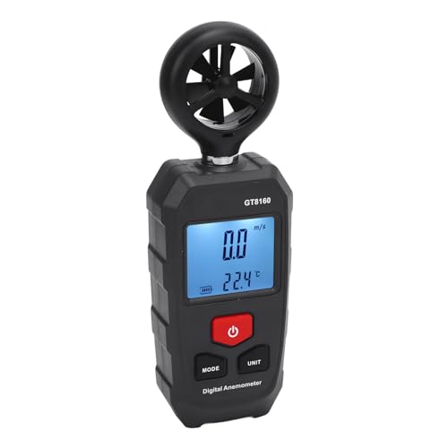 Zerodis Tragbarer Digitaler Anemometer -Temperatur -Feuchtigkeitssensor für Open Air Enthusiasten Geeignet von Zerodis