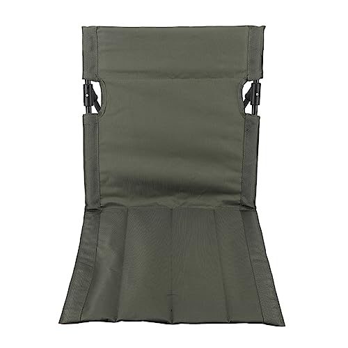 Zerodis Tragbarer Klappbarer Strandzimmerstuhl für Erwachsene, Verstellbare Rückenlehne, Lebhaftes Design für Strandfahrten, Straßenfleisch Im Freien für Camping, 600D Oxford Stoffmaterial (OD grün) von Zerodis