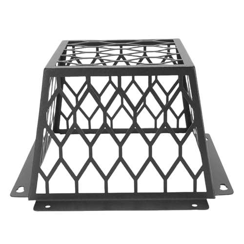 Zerodis Trockner Entlüftungsvogelschutz Trockner Entlüftungshaube Abdeckung Hochleistungskohlenstoffstahl Universeller Anpassung für 3-4-Zoll (Black) von Zerodis