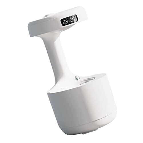 Zerodis Tröpfchen -Luftbefeuchter Cooler Nebel -Luftbefeuchter Wassertropfen mit LED Display Smart Silent Nano Nebel für Baby Zimmer Büro Home (WHITE) von Zerodis