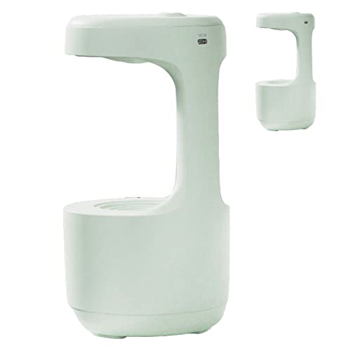 Zerodis Tröpfchen -Luftbefeuchter Cooler Nebel -Luftbefeuchter Wassertropfen mit LED Display Smart Silent Nano Nebel für Baby Zimmer Büro Home (hellgrün) von Zerodis