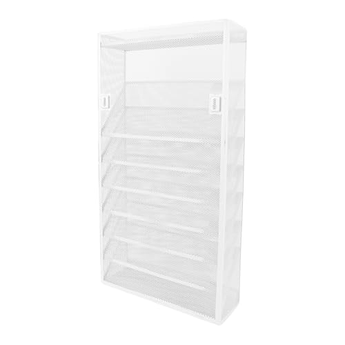 Zerodis Wall File Organizer Iron Mesh 9 Tier Movable Hangable File Inhaber, Effiziente Dokumentorganisation, Maximieren Sie Ihren Arbeitsbereich von Zerodis
