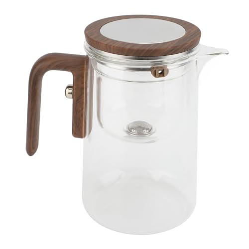 Zerodis Wasser Trennglas Teekanne, 800ml Teekanne mit Magnets Ieb und Ergonomischem Holzgriff für den Heim-oder Restaurant Gebrauch Zerodis Wasser Trennglas Teekanne, 800ml Teekanne mit Magnets Ieb und Ergonomischem Holzgriff für den Heim-oder Restaurant Gebrauch von Zerodis