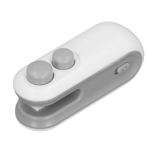 Zerodis Wiederaufladbare Mini -Beutel -Versiegelung Tragbare Heizversiegelung für Snacksäcke mit USB Kabel Weitverträglichkeit für Chips Camping Picknick Futter Frische (WHITE) von Zerodis