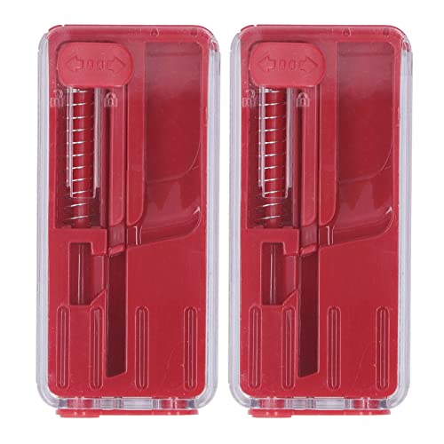 Zerodis Zigaretten-Explosionsperlen-Spender, Tragbarer Frischekapsel-Schieber mit Memory-Feder, DIY-Aromen, Kugel-Zigarettenfilter Zum Rauchen (Rot) von Zerodis