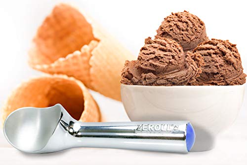 Zeroll 1012 Original Ice Cream Unique Liquid Filled Heat Conductive Handle Simple One Piece Aluminum Design Easy Release 24 Scoops per Gallon Made in USA, 3-Ounce, Silver von Zeroll