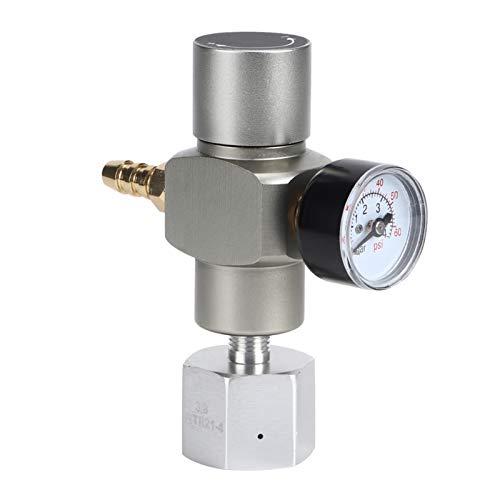 Zerone CO2-Fassladeregler, 2-in-1-Mini-CO2-Gasregler, Soda-Manometer mit Adapter 3/8 Zoll auf TR21.4 für Zerone CO2-Fassladeregler, 2-in-1-Mini-CO2-Gasregler, Soda-Manometer mit Adapter 3/8 Zoll auf TR21.4 für von Zerone