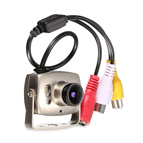 Zerone Mini CMOS CCTV Überwachungskamera 6 LED verdrahtete Nachtsicht Digital Videokamera PAL/NTSC (PAL) von Zerone