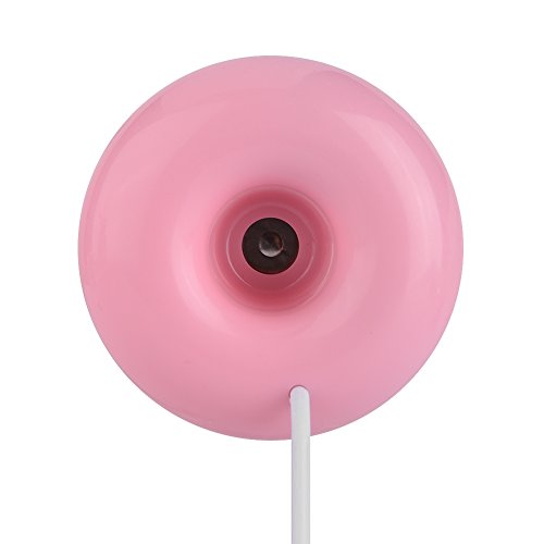 Zerone Tragbare Donuts Luftbefeuchter, Float auf Wasser USB Aroma Diffusor Mini Luftbefeuchter für Baby Schlafzimmer Büro Gym und Mehr(Rosa) von Zerone