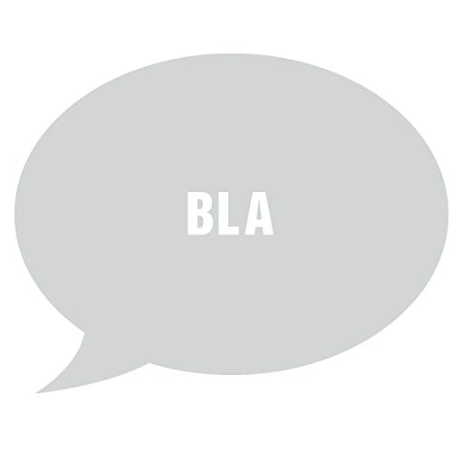 WC-Schild, Toilettenschild "Bla" selbstklebend, Herren, Silber, L WC-Schild, Toilettenschild "Bla" selbstklebend, Herren, Silber, L von Zeroos