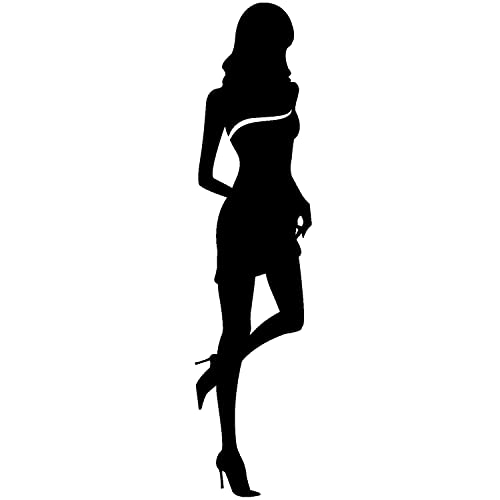 WC-Schild, Toilettenschild "Lady in black" selbstklebend, Damen, Schwarz, L WC-Schild, Toilettenschild "Lady in black" selbstklebend, Damen, Schwarz, L von Zeroos