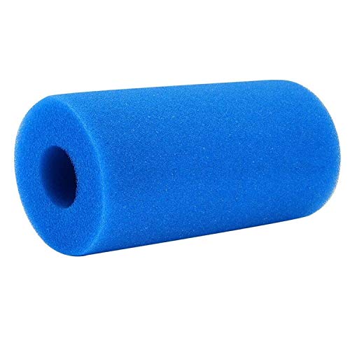 Zerotwo Pool-Filterschaum Filterkartuschen Kartuschen Für Intex-Typ A Pool Filter Schaum Schwamm Filteranlagenzubehör Wiederverwendbarer und Waschbar (1Pcs (20 * 10CM), Blau) von Zerotwo