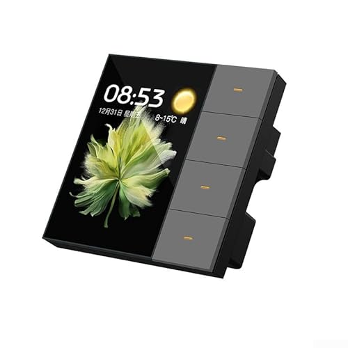 Schaffen Sie die perfekte Atmosphäre zu Hause mit einem reaktionsschnellen 3 5 Zoll Smart Wall Touch Controller (grau) von Zeroupshop