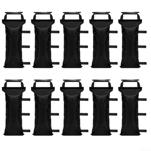 Vereinfachen Sie Ihre Versammlung Essential Set von zehn robusten Sandsäcken für Windschutz in jeder Situation (600D schwarz) von Zeroupshop