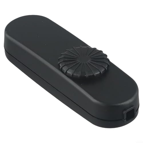 Zeroupshop LED Rotary Dimmer Schalter für Tischlampen Stufenlos Dimmbar 0-100% Helligkeitsregler mit Überhitzungsschutz Schwarz 102x30.5 mm von zeroupshop