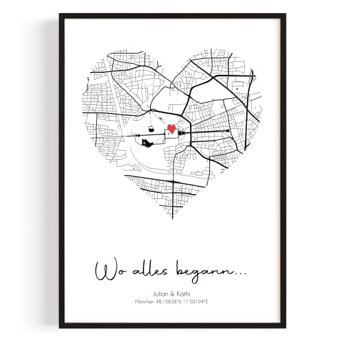 PULSE of HOME Wo alles begann Koordinaten Personalisierte Geschenke für Frauen Bild | Ideal als Jahrestag Geschenk für Ihn & Sie | Minimalisticher Stil Partner Geschenke Freundin Poster PULSE of HOME Wo alles begann Koordinaten Personalisierte Geschenke für Frauen Bild | Ideal als Jahrestag Geschenk für Ihn & Sie | Minimalisticher Stil Partner Geschenke Freundin Poster von GiveSmiles