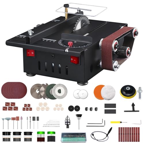 Mini Tischkreissäge mit 4 Klingen,Schneidetischsäge und Bandschleifer in Einem,600 Watt Multifunktionale Tragbare PräZisions-Diy-Miniatur-TischsäGe mit Vier SäGebläTtern,Komplettes Zubehör Mini Tischkreissäge mit 4 Klingen,Schneidetischsäge und Bandschleifer in Einem,600 Watt Multifunktionale Tragbare PräZisions-Diy-Miniatur-TischsäGe mit Vier SäGebläTtern,Komplettes Zubehör von Zertylre