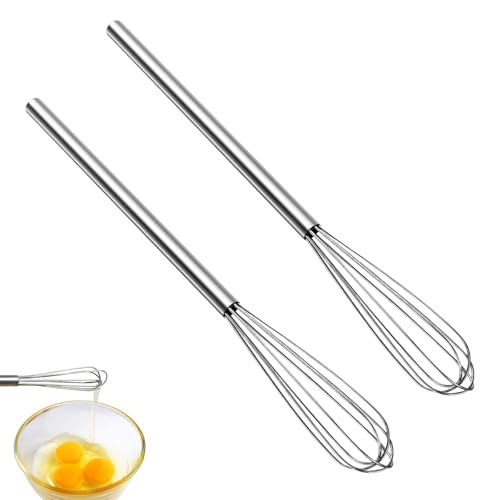2 Stück Mini Schneebesen Set – Schneebesen Edelstahl Und Schneebesen Silikon, Schneebesen Klein Für Küche, Backen, Rühren, Aufschäumen Und Mixen 2 Stück Mini Schneebesen Set – Schneebesen Edelstahl Und Schneebesen Silikon, Schneebesen Klein Für Küche, Backen, Rühren, Aufschäumen Und Mixen von ZesNxj