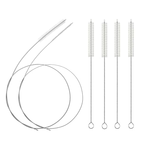 6 Stück Strohhalm Bürste, Schlauchbürste, 30cm Strohhalm Bürste Strohhalm Reinigungsbürste, 1 m Flaschenbürste Rohrbürste Extra Lange Reinigungsbürste Trinken Strohhalme von ZesNxj
