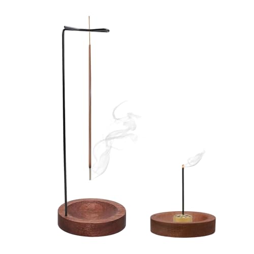 Räucherstäbchenhalter, Modern Style Räucherstäbchen Halterung mit Rundem Grundlage, 9 Loch Incense Holder Räuchergefäß für Meditation, Schlaf & Aromatherapie, Home Office Decor von ZesNxj
