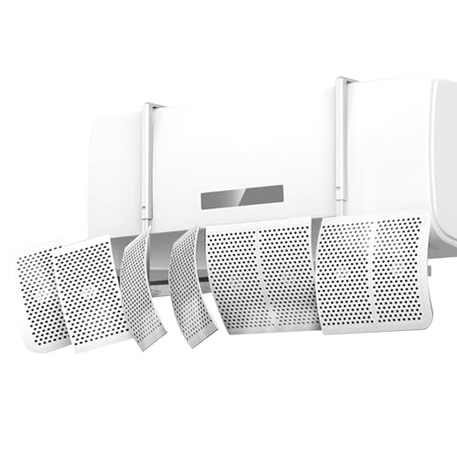 AC Wind Deflektor - Klimaanlage Windführung, einstellbarer Kühlschild | Windabweiser gegen Ausblasen, unterstützt 1,5 kg Last, Gerätezubehör f von Zestivra