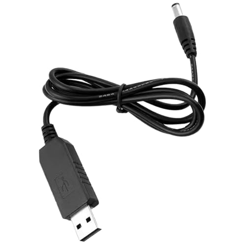 Boost Cable - USB Bis 9 V Adapter, DC -Konverterkabel | Kompakt 5 V Bis 12 V Step-up-Kabel, Hocheffizienz-Stromadapter Mit DC-Buchse Für Kleine Geräte-Lüfterrouter Und Optisches Modem Für Den Heimgebr von Zestivra